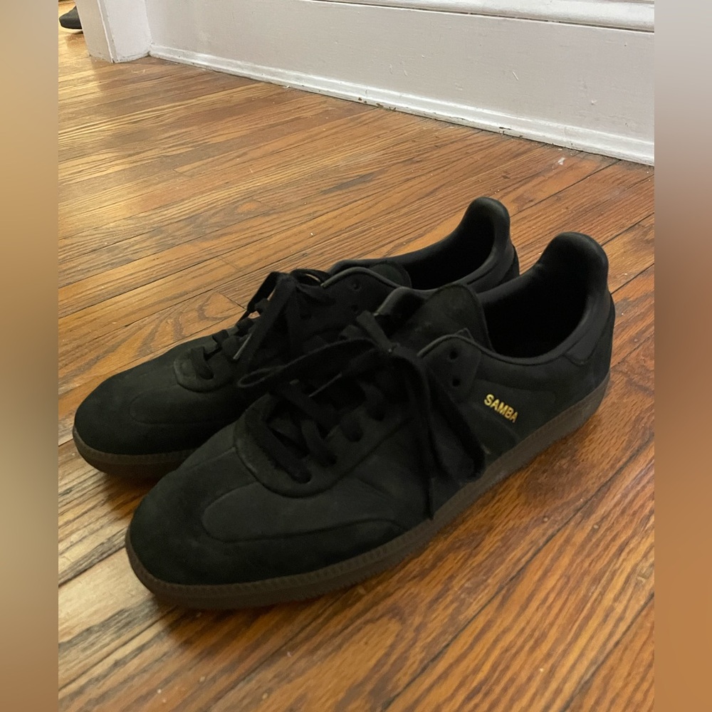 Adidas Black Leather Sambas